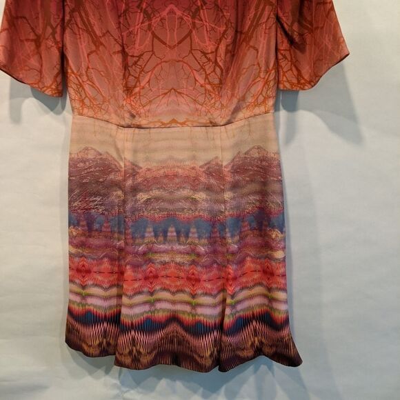 𝅺MATTHEW Williamson silk dress size 6 (10 UK) EUC - Picture 2 of 6